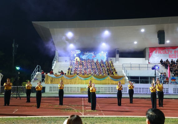 ภาพกิจกรรม  สโมสรนักศึกษา คณะวิทยาศาสตร์และเทคโนโลยี เข้าร่วมกีฬาระหว่างคณะ ปลาบึกเกมส์ ครั้งที่ 20