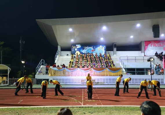 ภาพกิจกรรม  สโมสรนักศึกษา คณะวิทยาศาสตร์และเทคโนโลยี เข้าร่วมกีฬาระหว่างคณะ ปลาบึกเกมส์ ครั้งที่ 20