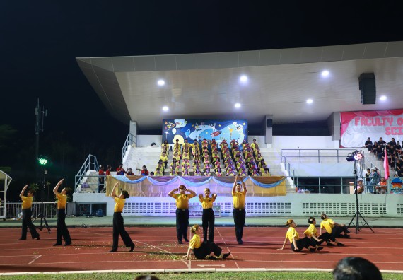 ภาพกิจกรรม  สโมสรนักศึกษา คณะวิทยาศาสตร์และเทคโนโลยี เข้าร่วมกีฬาระหว่างคณะ ปลาบึกเกมส์ ครั้งที่ 20