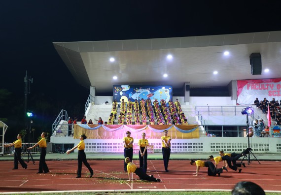 ภาพกิจกรรม  สโมสรนักศึกษา คณะวิทยาศาสตร์และเทคโนโลยี เข้าร่วมกีฬาระหว่างคณะ ปลาบึกเกมส์ ครั้งที่ 20