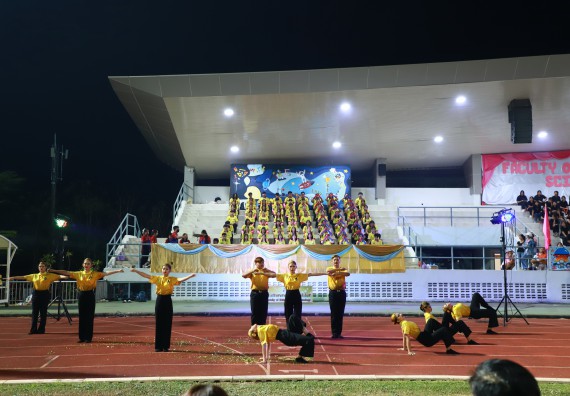 ภาพกิจกรรม  สโมสรนักศึกษา คณะวิทยาศาสตร์และเทคโนโลยี เข้าร่วมกีฬาระหว่างคณะ ปลาบึกเกมส์ ครั้งที่ 20