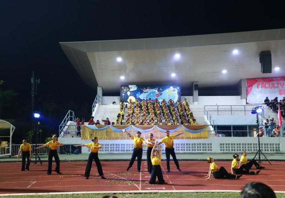 ภาพกิจกรรม  สโมสรนักศึกษา คณะวิทยาศาสตร์และเทคโนโลยี เข้าร่วมกีฬาระหว่างคณะ ปลาบึกเกมส์ ครั้งที่ 20