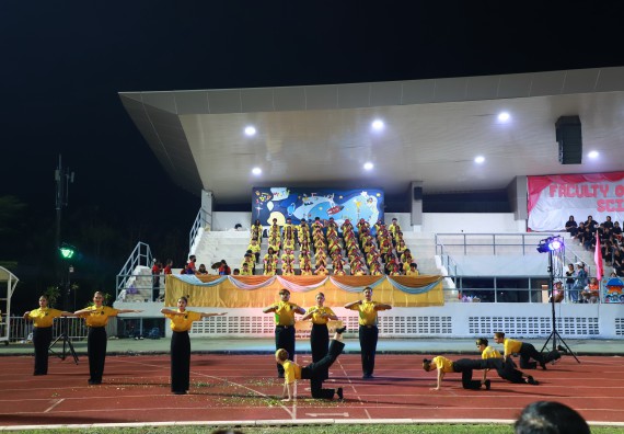 ภาพกิจกรรม  สโมสรนักศึกษา คณะวิทยาศาสตร์และเทคโนโลยี เข้าร่วมกีฬาระหว่างคณะ ปลาบึกเกมส์ ครั้งที่ 20