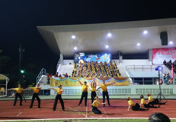 ภาพกิจกรรม  สโมสรนักศึกษา คณะวิทยาศาสตร์และเทคโนโลยี เข้าร่วมกีฬาระหว่างคณะ ปลาบึกเกมส์ ครั้งที่ 20