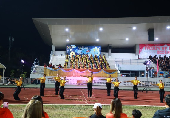 ภาพกิจกรรม  สโมสรนักศึกษา คณะวิทยาศาสตร์และเทคโนโลยี เข้าร่วมกีฬาระหว่างคณะ ปลาบึกเกมส์ ครั้งที่ 20