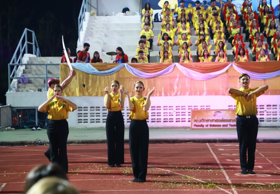 ภาพกิจกรรม  สโมสรนักศึกษา คณะวิทยาศาสตร์และเทคโนโลยี เข้าร่วมกีฬาระหว่างคณะ ปลาบึกเกมส์ ครั้งที่ 20