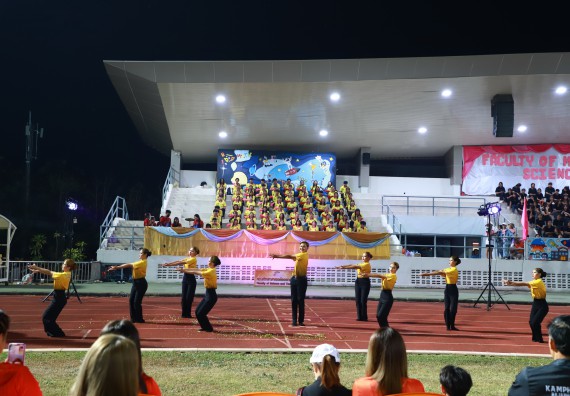 ภาพกิจกรรม  สโมสรนักศึกษา คณะวิทยาศาสตร์และเทคโนโลยี เข้าร่วมกีฬาระหว่างคณะ ปลาบึกเกมส์ ครั้งที่ 20