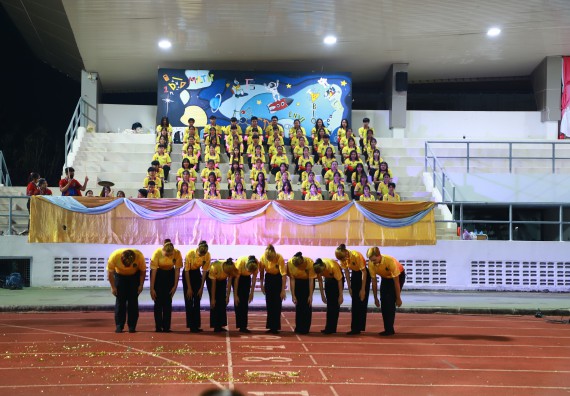 ภาพกิจกรรม  สโมสรนักศึกษา คณะวิทยาศาสตร์และเทคโนโลยี เข้าร่วมกีฬาระหว่างคณะ ปลาบึกเกมส์ ครั้งที่ 20