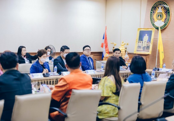 ภาพกิจกรรม  คณะวิทยาศาสตร์และเทคโนโลยี เข้าร่วมพิธีบันทึกข้อตกลงความร่วมมือการเสริมศักยภาพด้านวิชาการของบุคลากรสาธารณสุขในสังกัดองค์การบริหารส่วนจังหวัดกำแพงเพชร