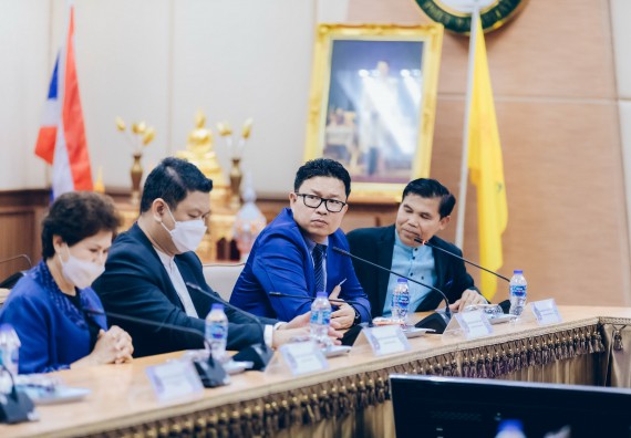 ภาพกิจกรรม  คณะวิทยาศาสตร์และเทคโนโลยี เข้าร่วมพิธีบันทึกข้อตกลงความร่วมมือการเสริมศักยภาพด้านวิชาการของบุคลากรสาธารณสุขในสังกัดองค์การบริหารส่วนจังหวัดกำแพงเพชร