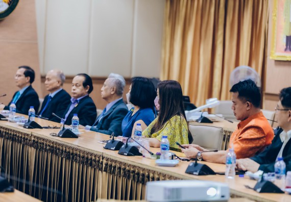 ภาพกิจกรรม  คณะวิทยาศาสตร์และเทคโนโลยี เข้าร่วมพิธีบันทึกข้อตกลงความร่วมมือการเสริมศักยภาพด้านวิชาการของบุคลากรสาธารณสุขในสังกัดองค์การบริหารส่วนจังหวัดกำแพงเพชร