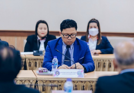 ภาพกิจกรรม  คณะวิทยาศาสตร์และเทคโนโลยี เข้าร่วมพิธีบันทึกข้อตกลงความร่วมมือการเสริมศักยภาพด้านวิชาการของบุคลากรสาธารณสุขในสังกัดองค์การบริหารส่วนจังหวัดกำแพงเพชร