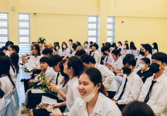 ภาพกิจกรรม  คณะวิทยาศาสตร์และเทคโนโลยี จัดโครงการพัฒนานักศึกษาคณะวิทยาศาสตร์และเทคโนโลยี กิจกรรมปัจฉิมนิเทศนักศึกษาสู่ความสำเร็จ