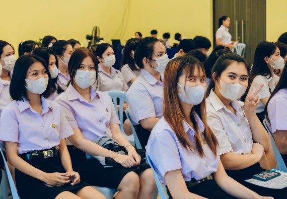 ภาพกิจกรรม  คณะวิทยาศาสตร์และเทคโนโลยี จัดโครงการพัฒนานักศึกษาคณะวิทยาศาสตร์และเทคโนโลยี กิจกรรมปัจฉิมนิเทศนักศึกษาสู่ความสำเร็จ