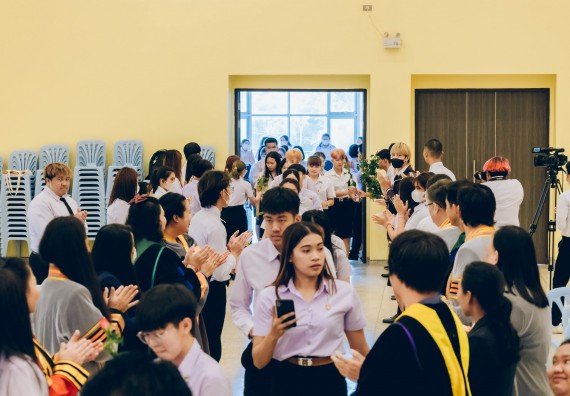 ภาพกิจกรรม  คณะวิทยาศาสตร์และเทคโนโลยี จัดโครงการพัฒนานักศึกษาคณะวิทยาศาสตร์และเทคโนโลยี กิจกรรมปัจฉิมนิเทศนักศึกษาสู่ความสำเร็จ