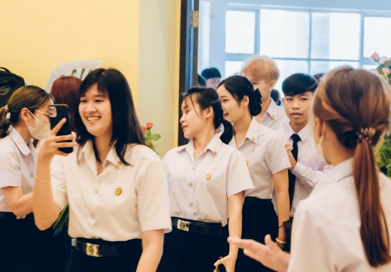 ภาพกิจกรรม  คณะวิทยาศาสตร์และเทคโนโลยี จัดโครงการพัฒนานักศึกษาคณะวิทยาศาสตร์และเทคโนโลยี กิจกรรมปัจฉิมนิเทศนักศึกษาสู่ความสำเร็จ