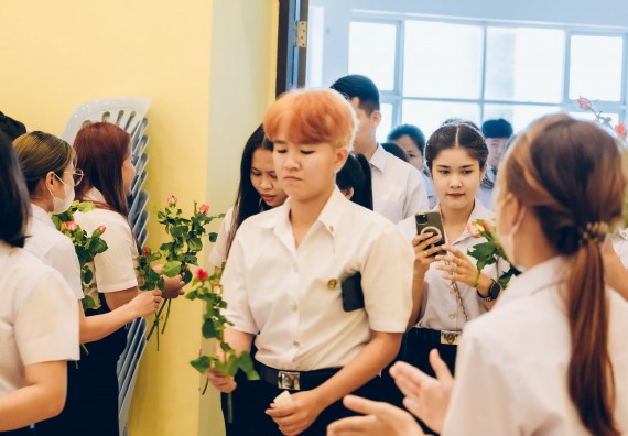 ภาพกิจกรรม  คณะวิทยาศาสตร์และเทคโนโลยี จัดโครงการพัฒนานักศึกษาคณะวิทยาศาสตร์และเทคโนโลยี กิจกรรมปัจฉิมนิเทศนักศึกษาสู่ความสำเร็จ