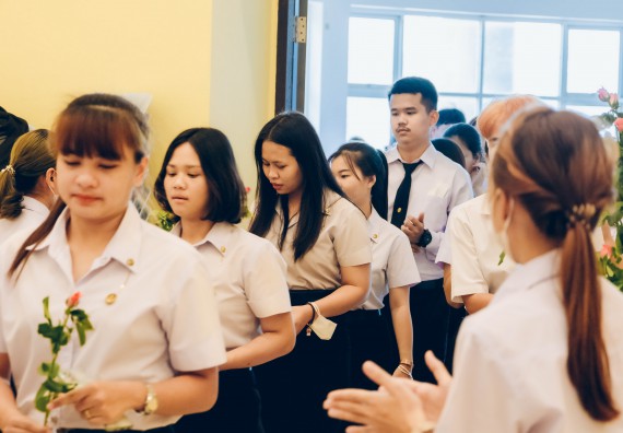 ภาพกิจกรรม  คณะวิทยาศาสตร์และเทคโนโลยี จัดโครงการพัฒนานักศึกษาคณะวิทยาศาสตร์และเทคโนโลยี กิจกรรมปัจฉิมนิเทศนักศึกษาสู่ความสำเร็จ