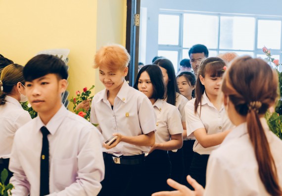 ภาพกิจกรรม  คณะวิทยาศาสตร์และเทคโนโลยี จัดโครงการพัฒนานักศึกษาคณะวิทยาศาสตร์และเทคโนโลยี กิจกรรมปัจฉิมนิเทศนักศึกษาสู่ความสำเร็จ