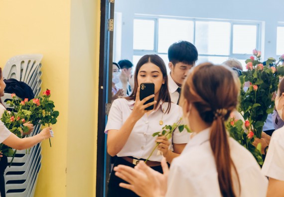 ภาพกิจกรรม  คณะวิทยาศาสตร์และเทคโนโลยี จัดโครงการพัฒนานักศึกษาคณะวิทยาศาสตร์และเทคโนโลยี กิจกรรมปัจฉิมนิเทศนักศึกษาสู่ความสำเร็จ