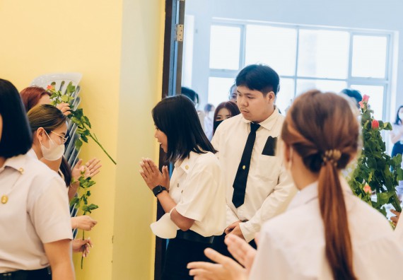 ภาพกิจกรรม  คณะวิทยาศาสตร์และเทคโนโลยี จัดโครงการพัฒนานักศึกษาคณะวิทยาศาสตร์และเทคโนโลยี กิจกรรมปัจฉิมนิเทศนักศึกษาสู่ความสำเร็จ