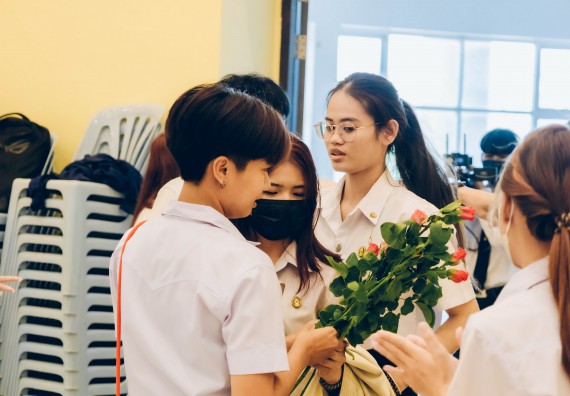 ภาพกิจกรรม  คณะวิทยาศาสตร์และเทคโนโลยี จัดโครงการพัฒนานักศึกษาคณะวิทยาศาสตร์และเทคโนโลยี กิจกรรมปัจฉิมนิเทศนักศึกษาสู่ความสำเร็จ