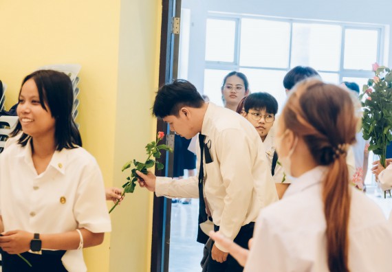 ภาพกิจกรรม  คณะวิทยาศาสตร์และเทคโนโลยี จัดโครงการพัฒนานักศึกษาคณะวิทยาศาสตร์และเทคโนโลยี กิจกรรมปัจฉิมนิเทศนักศึกษาสู่ความสำเร็จ