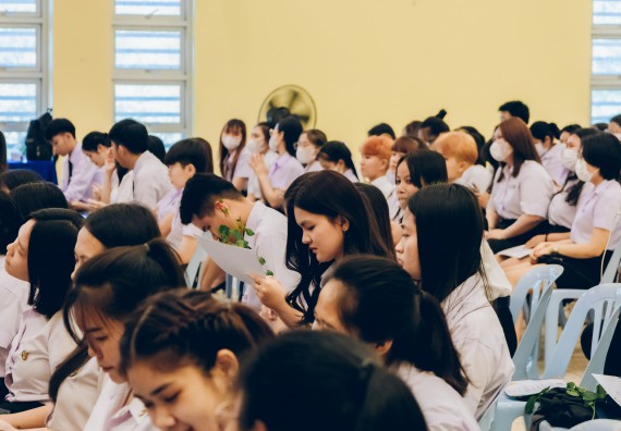 ภาพกิจกรรม  คณะวิทยาศาสตร์และเทคโนโลยี จัดโครงการพัฒนานักศึกษาคณะวิทยาศาสตร์และเทคโนโลยี กิจกรรมปัจฉิมนิเทศนักศึกษาสู่ความสำเร็จ