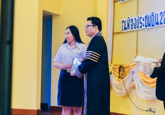 ภาพกิจกรรม  คณะวิทยาศาสตร์และเทคโนโลยี จัดโครงการพัฒนานักศึกษาคณะวิทยาศาสตร์และเทคโนโลยี กิจกรรมปัจฉิมนิเทศนักศึกษาสู่ความสำเร็จ