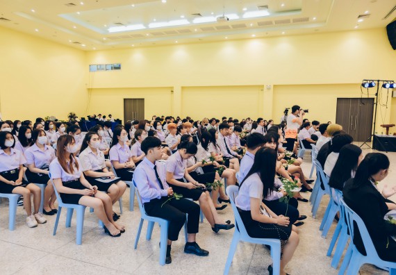 ภาพกิจกรรม  คณะวิทยาศาสตร์และเทคโนโลยี จัดโครงการพัฒนานักศึกษาคณะวิทยาศาสตร์และเทคโนโลยี กิจกรรมปัจฉิมนิเทศนักศึกษาสู่ความสำเร็จ