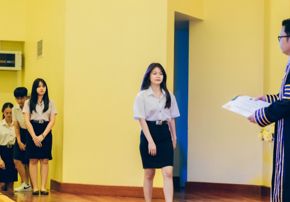 ภาพกิจกรรม  คณะวิทยาศาสตร์และเทคโนโลยี จัดโครงการพัฒนานักศึกษาคณะวิทยาศาสตร์และเทคโนโลยี กิจกรรมปัจฉิมนิเทศนักศึกษาสู่ความสำเร็จ