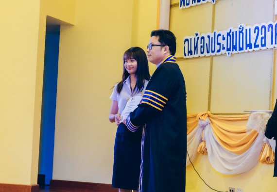 ภาพกิจกรรม  คณะวิทยาศาสตร์และเทคโนโลยี จัดโครงการพัฒนานักศึกษาคณะวิทยาศาสตร์และเทคโนโลยี กิจกรรมปัจฉิมนิเทศนักศึกษาสู่ความสำเร็จ