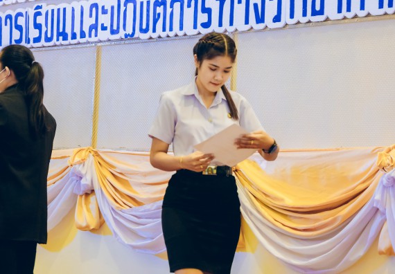 ภาพกิจกรรม  คณะวิทยาศาสตร์และเทคโนโลยี จัดโครงการพัฒนานักศึกษาคณะวิทยาศาสตร์และเทคโนโลยี กิจกรรมปัจฉิมนิเทศนักศึกษาสู่ความสำเร็จ