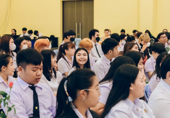 ภาพกิจกรรม  คณะวิทยาศาสตร์และเทคโนโลยี จัดโครงการพัฒนานักศึกษาคณะวิทยาศาสตร์และเทคโนโลยี กิจกรรมปัจฉิมนิเทศนักศึกษาสู่ความสำเร็จ