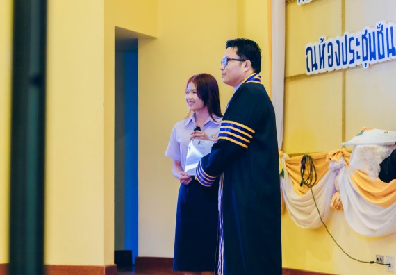 ภาพกิจกรรม  คณะวิทยาศาสตร์และเทคโนโลยี จัดโครงการพัฒนานักศึกษาคณะวิทยาศาสตร์และเทคโนโลยี กิจกรรมปัจฉิมนิเทศนักศึกษาสู่ความสำเร็จ