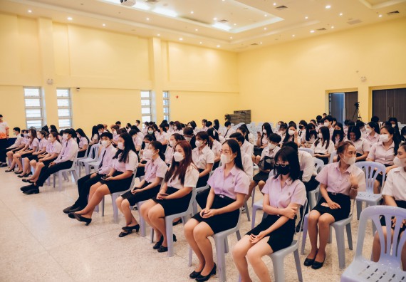 ภาพกิจกรรม  คณะวิทยาศาสตร์และเทคโนโลยี จัดโครงการพัฒนานักศึกษาคณะวิทยาศาสตร์และเทคโนโลยี กิจกรรมปัจฉิมนิเทศนักศึกษาสู่ความสำเร็จ