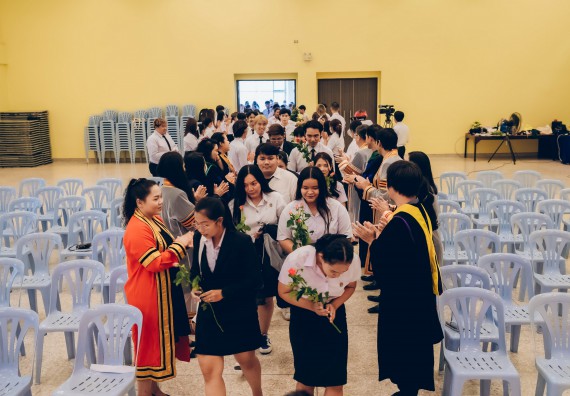 ภาพกิจกรรม  คณะวิทยาศาสตร์และเทคโนโลยี จัดโครงการพัฒนานักศึกษาคณะวิทยาศาสตร์และเทคโนโลยี กิจกรรมปัจฉิมนิเทศนักศึกษาสู่ความสำเร็จ