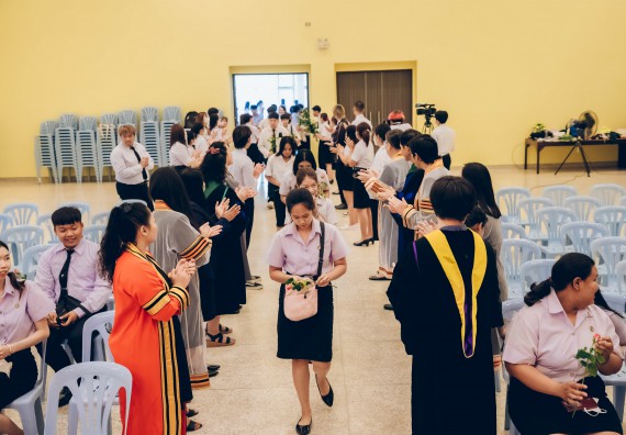 ภาพกิจกรรม  คณะวิทยาศาสตร์และเทคโนโลยี จัดโครงการพัฒนานักศึกษาคณะวิทยาศาสตร์และเทคโนโลยี กิจกรรมปัจฉิมนิเทศนักศึกษาสู่ความสำเร็จ