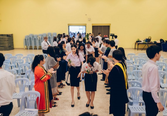 ภาพกิจกรรม  คณะวิทยาศาสตร์และเทคโนโลยี จัดโครงการพัฒนานักศึกษาคณะวิทยาศาสตร์และเทคโนโลยี กิจกรรมปัจฉิมนิเทศนักศึกษาสู่ความสำเร็จ