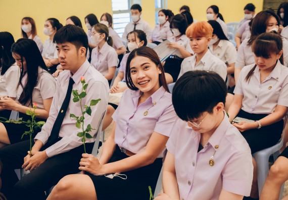 ภาพกิจกรรม  คณะวิทยาศาสตร์และเทคโนโลยี จัดโครงการพัฒนานักศึกษาคณะวิทยาศาสตร์และเทคโนโลยี กิจกรรมปัจฉิมนิเทศนักศึกษาสู่ความสำเร็จ