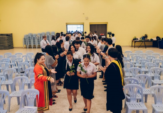 ภาพกิจกรรม  คณะวิทยาศาสตร์และเทคโนโลยี จัดโครงการพัฒนานักศึกษาคณะวิทยาศาสตร์และเทคโนโลยี กิจกรรมปัจฉิมนิเทศนักศึกษาสู่ความสำเร็จ