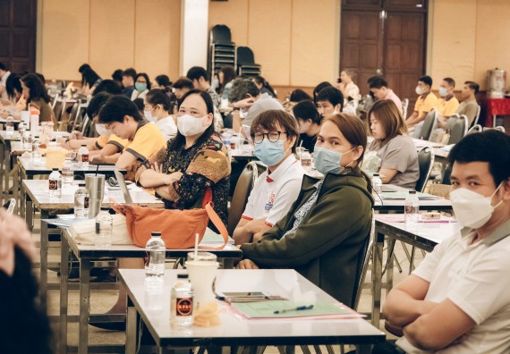 ภาพกิจกรรม  ผู้บริหาร คณาจารย์ และบุคลากร คณะวิทยาศาสตร์และเทคโนโลยีเข้าร่วม โครงการประชุมเชิงปฏิบัติการ “ทบทวนแผนกลยุทธ์ 2566 – 2570 และแผนปฏิบัติราชการ ประจำปี 2566