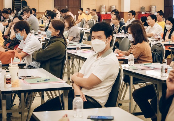 ภาพกิจกรรม  ผู้บริหาร คณาจารย์ และบุคลากร คณะวิทยาศาสตร์และเทคโนโลยีเข้าร่วม โครงการประชุมเชิงปฏิบัติการ “ทบทวนแผนกลยุทธ์ 2566 – 2570 และแผนปฏิบัติราชการ ประจำปี 2566