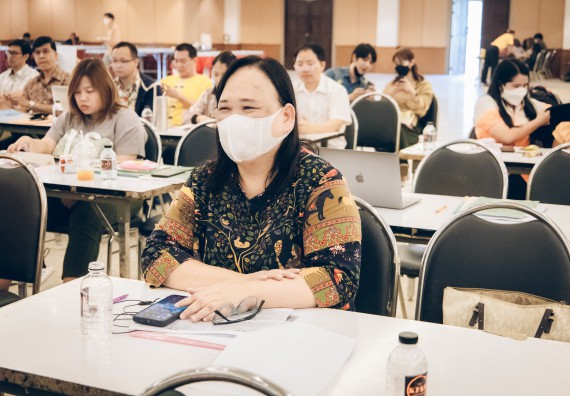 ภาพกิจกรรม  ผู้บริหาร คณาจารย์ และบุคลากร คณะวิทยาศาสตร์และเทคโนโลยีเข้าร่วม โครงการประชุมเชิงปฏิบัติการ “ทบทวนแผนกลยุทธ์ 2566 – 2570 และแผนปฏิบัติราชการ ประจำปี 2566