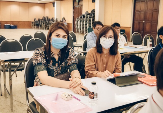 ภาพกิจกรรม  ผู้บริหาร คณาจารย์ และบุคลากร คณะวิทยาศาสตร์และเทคโนโลยีเข้าร่วม โครงการประชุมเชิงปฏิบัติการ “ทบทวนแผนกลยุทธ์ 2566 – 2570 และแผนปฏิบัติราชการ ประจำปี 2566