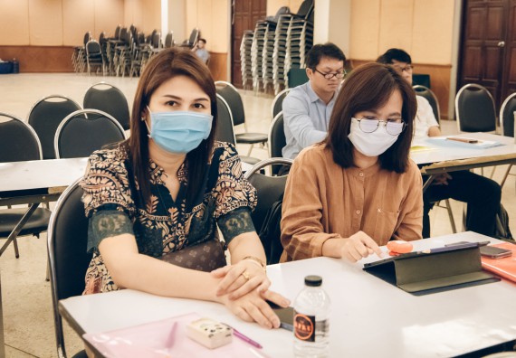 ภาพกิจกรรม  ผู้บริหาร คณาจารย์ และบุคลากร คณะวิทยาศาสตร์และเทคโนโลยีเข้าร่วม โครงการประชุมเชิงปฏิบัติการ “ทบทวนแผนกลยุทธ์ 2566 – 2570 และแผนปฏิบัติราชการ ประจำปี 2566