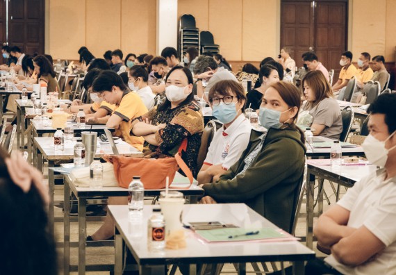 ภาพกิจกรรม  ผู้บริหาร คณาจารย์ และบุคลากร คณะวิทยาศาสตร์และเทคโนโลยีเข้าร่วม โครงการประชุมเชิงปฏิบัติการ “ทบทวนแผนกลยุทธ์ 2566 – 2570 และแผนปฏิบัติราชการ ประจำปี 2566