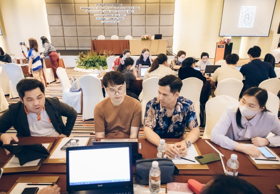 ภาพกิจกรรม  ผู้บริหาร คณาจารย์ และบุคลากร คณะวิทยาศาสตร์และเทคโนโลยีเข้าร่วม โครงการประชุมเชิงปฏิบัติการ “ทบทวนแผนกลยุทธ์ 2566 – 2570 และแผนปฏิบัติราชการ ประจำปี 2566