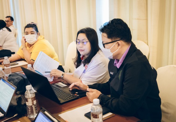 ภาพกิจกรรม  ผู้บริหาร คณาจารย์ และบุคลากร คณะวิทยาศาสตร์และเทคโนโลยีเข้าร่วม โครงการประชุมเชิงปฏิบัติการ “ทบทวนแผนกลยุทธ์ 2566 – 2570 และแผนปฏิบัติราชการ ประจำปี 2566