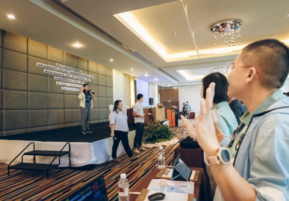 ภาพกิจกรรม  ผู้บริหาร คณาจารย์ และบุคลากร คณะวิทยาศาสตร์และเทคโนโลยีเข้าร่วม โครงการประชุมเชิงปฏิบัติการ “ทบทวนแผนกลยุทธ์ 2566 – 2570 และแผนปฏิบัติราชการ ประจำปี 2566